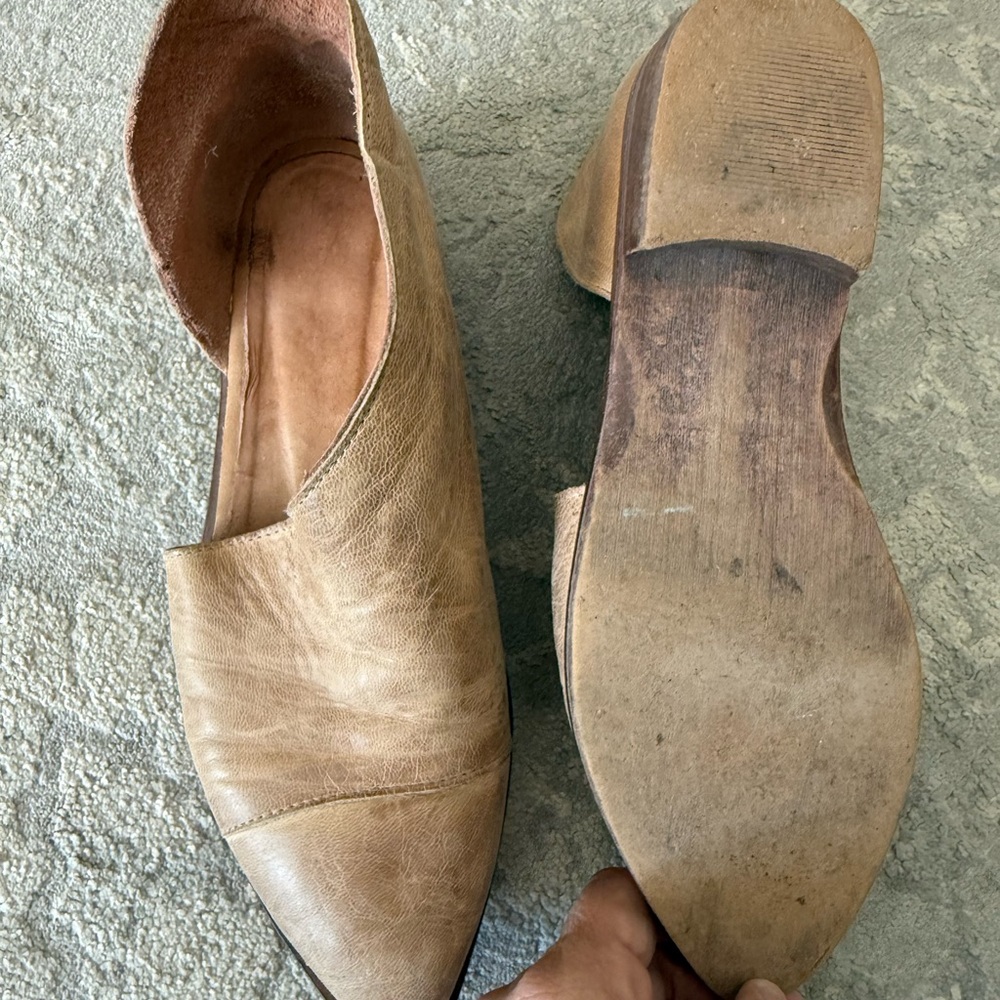 Free People Tan Ankle Boots